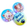 1.5" cute dog lover buttons - Image 2