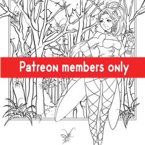 Rosalia Beetle PDF coloring page