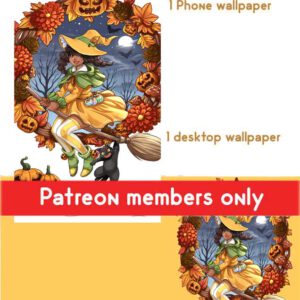 Autumn Witch wallpaper pack