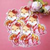 cute shiba inu geisha sticker - Image 4