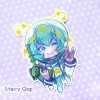 Chibi Qiqi the cosmic girl sticker set of 3 - Image 4