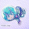 Chibi Qiqi the cosmic girl sticker set of 3 - Image 2