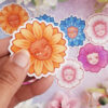 Flower heads sticker set - Image 2