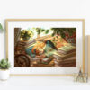 Dreamy Bookworm print - Image 2
