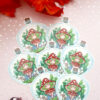 Cute clear vinyl ( transparent)  Mushy Girl sticker - Image 2