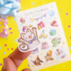 cute party animals Sticker sheet - Image 4