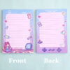 kawaii gamer memo block A5 Letter Paper - Image 3