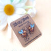 cute bees stud earrings - Image 2