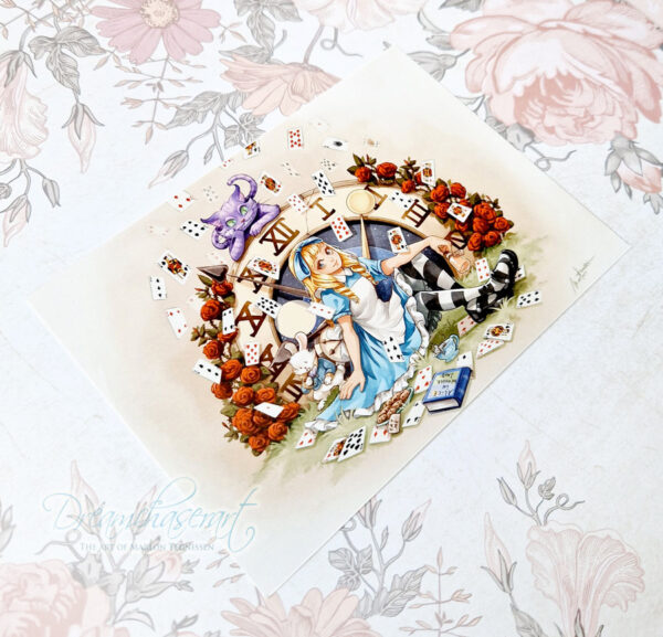 Alice in wonderland postcard - Image 3