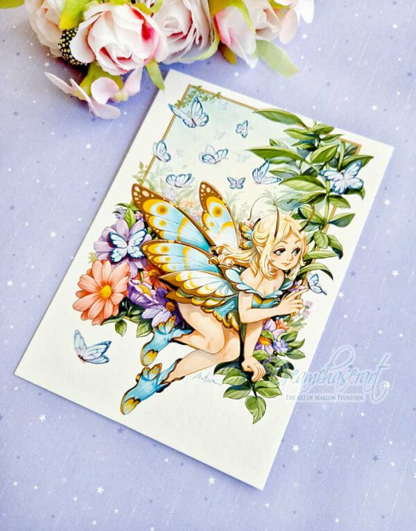 Butterfly princess postcard - Image 3