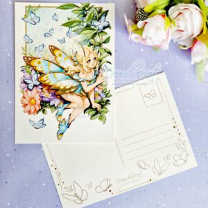 Butterfly princess postcard