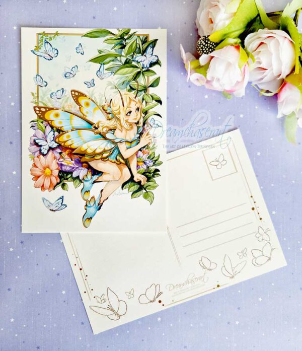 Butterfly princess postcard