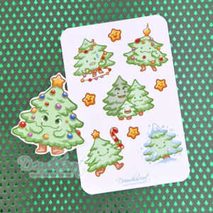 Cute christmas sticker set