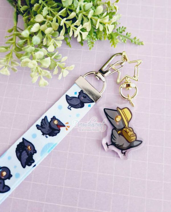 Freddy the crow Keychain Lanyard - Image 3