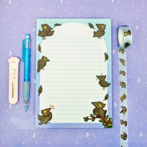 Freddy the crow memo block A5 Letter Paper
