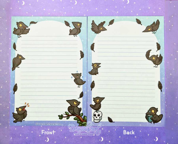 Freddy the crow memo block A5 Letter Paper - Image 5