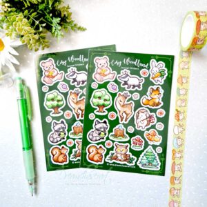 Woodland creatures Sticker sheet