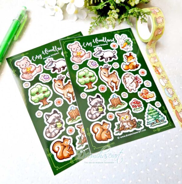 Woodland creatures Sticker sheet - Image 2