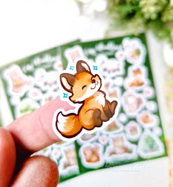 Woodland creatures Sticker sheet - Image 3