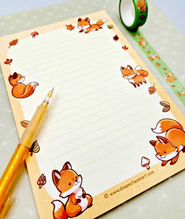 Little fox memo block A5 Letter Paper - Image 5
