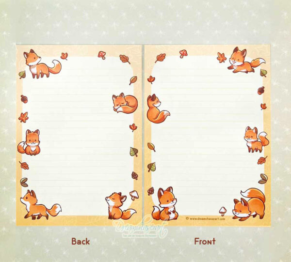 Little fox memo block A5 Letter Paper - Image 4