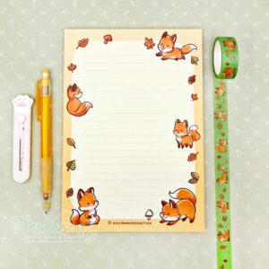 Little fox memo block A5 Letter Paper