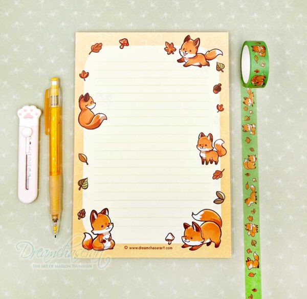 Little fox memo block A5 Letter Paper