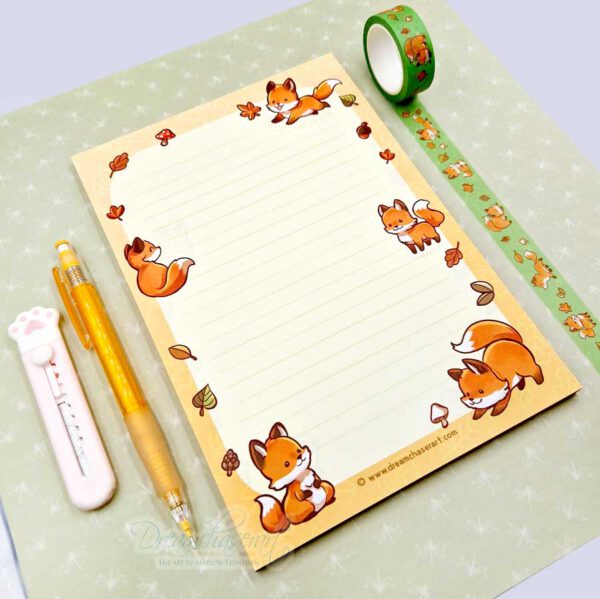 Little fox memo block A5 Letter Paper - Image 3