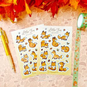 Little fox Sticker sheet