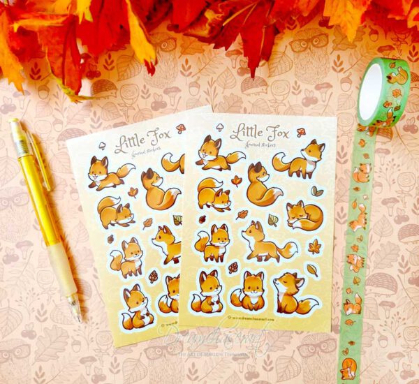Little fox Sticker sheet