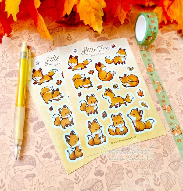 Little fox Sticker sheet - Image 2