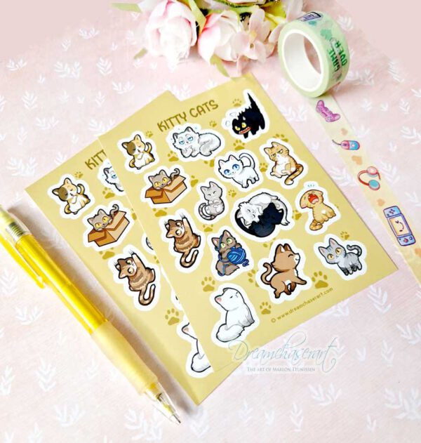Kitty cats Sticker sheet - Image 2