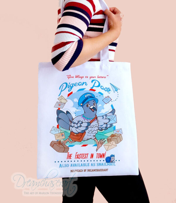 Pigeon post totebag - Image 3