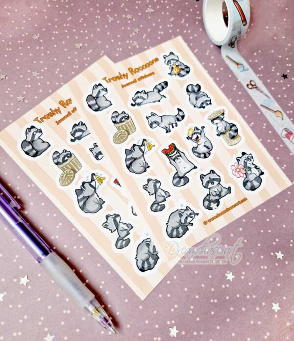 Trashy Raccoons Sticker sheet - Image 3