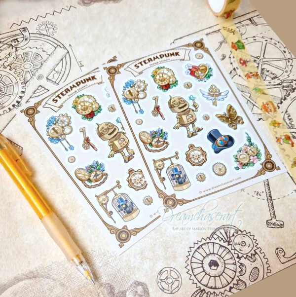 Steampunk Sticker sheet - Image 2