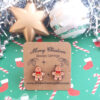 Gingerbread man stud earrings - Image 4