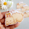 Cute bunny vinyl sticker - magnets - Image 3