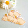 Cute bunny vinyl sticker - magnets - Image 2