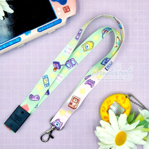 Kawaii Cute Gamer Lanyard with with Safety release buckle