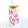Kawaii gamer bamboo lid glass cup - Image 2