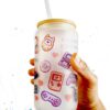 Kawaii gamer bamboo lid glass cup - Image 4