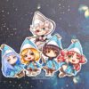 Witch hat atelier sticker/magnet set of 5 - Image 2