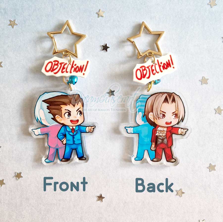 Ace Attorney Phoenix Wright Keychains · Happy Tama · Online Store