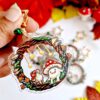 Mushy wreath acrylic charm - Image 5