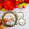 Cute clear vinyl ( transparent)  Mushy Wreath sticker - Image 2