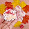 Cute  mushroom kitty magnet - Image 3
