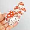 Mushroom peeker sticker - Image 2