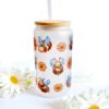 Buzzy bee's bamboo lid glass cup - Image 3