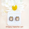 little hamsters cute stud earrings - Image 2