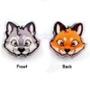 Wolf and fox Acrylic Bag/paper Clip - Image 3